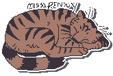 a tabby cat drawn in ms paint