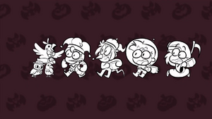 Screenshot of the level theme of really spooky bird