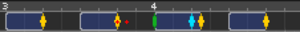 A screenshot of a row in the editor