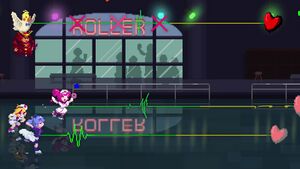 Screenshot of the level The 90's Decision