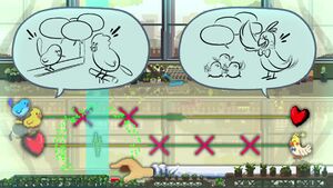 Screenshot of the level Meet and Tweet