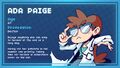 Ada Paige's character description.
