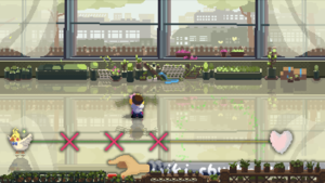 Screenshot of the level Sleepy Garden