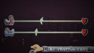 Screenshot of the level Distant Duet (Night)
