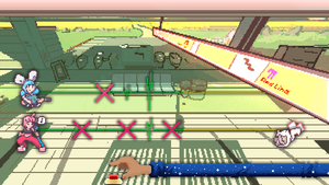 Screenshot of the level Worn Out Tapes